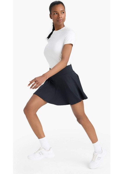 Fit İçi Taytlı Pileli Mini Etek E3501AX25SM