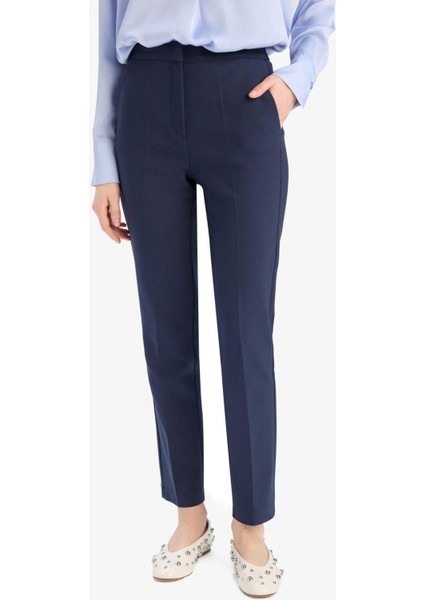 Chino Kumaş Pantolon Yüksek Bel Düz Paça E5458AX25SP