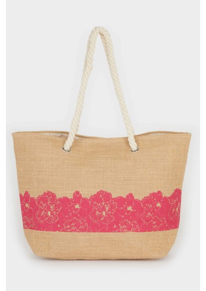 Kadın Hasır Plaj Çantası E7405AXNS