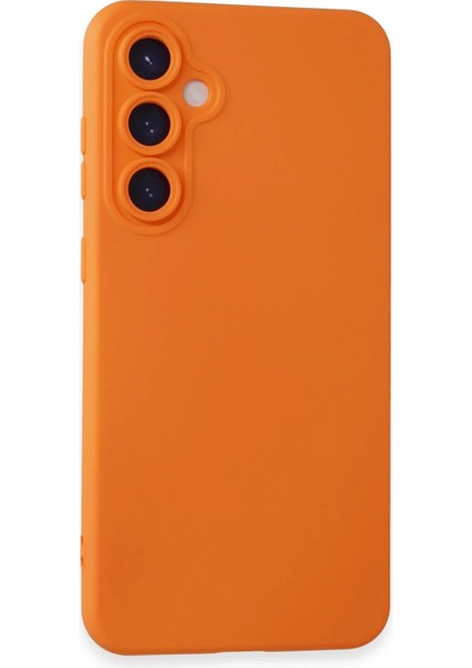 Zengezur Newface Samsung Galaxy S24 Kılıf Nano Içi Kadife Silikon - Turuncu