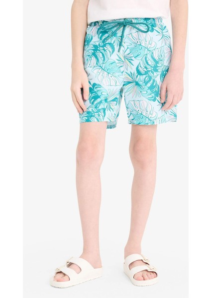 Erkek Çocuk Floral Deniz Şortu E5182A825HS