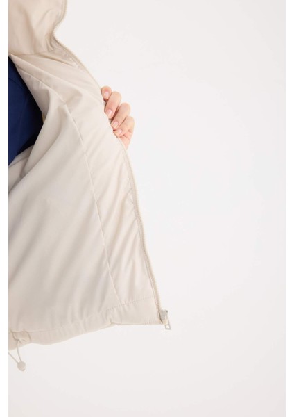 Regular Fit Şişme Mont Fermuarlı Cepli E7385AX24WN