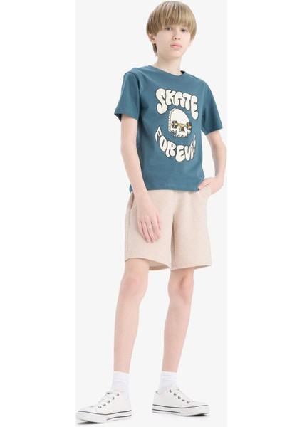 Erkek Çocuk Beli Lastikli Şort E6890A825SM