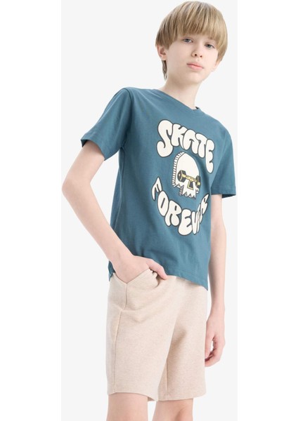 Erkek Çocuk Beli Lastikli Şort E6890A825SM