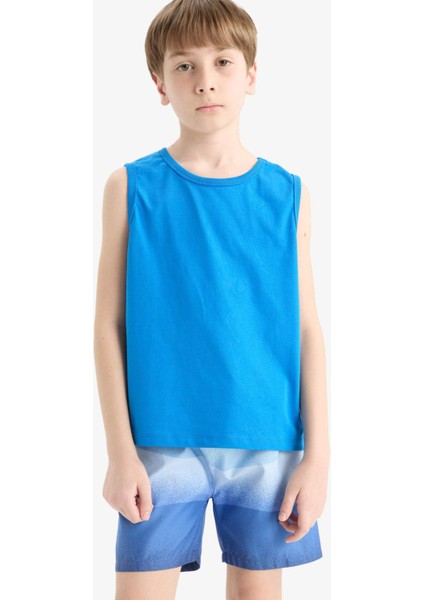 Erkek Çocuk Degrade Baskılı Deniz Şortu E7578A825HS