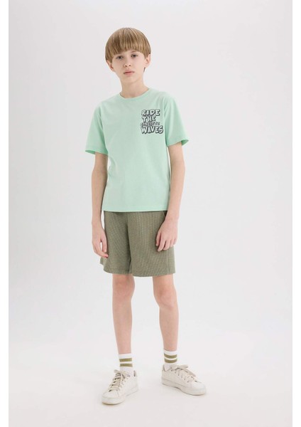 Erkek Çocuk Waffle Şort E6891A825SM