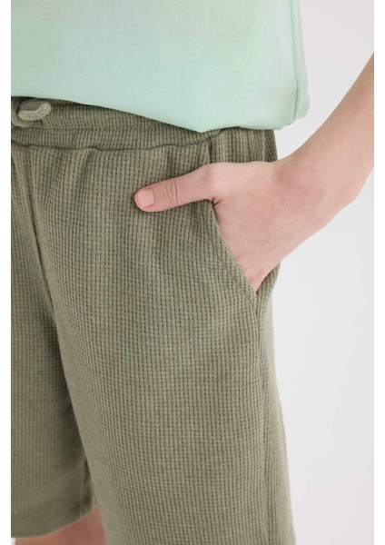 Erkek Çocuk Waffle Şort E6891A825SM