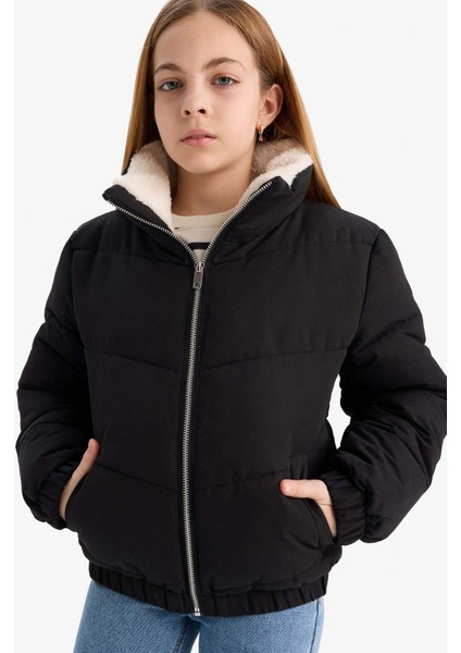 Kız Çocuk Pelüş Astar Fermuarlı Mont C5390A825AU