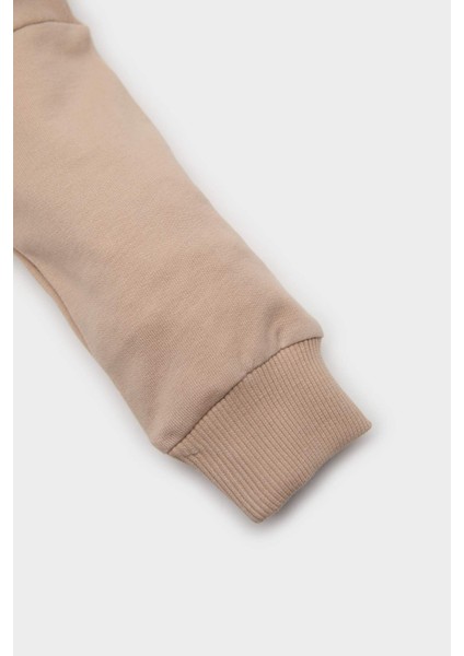 Erkek Bebek 2'li Takım Baskılı Sweatshirt Beli Lastikli Alt D2937A525SP