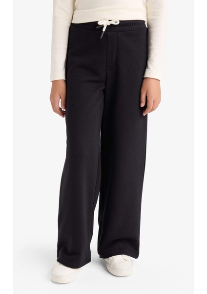 Kız Çocuk Wide Leg Beli Lastikli Geniş Paça Eşofman Altı D0743A825AU