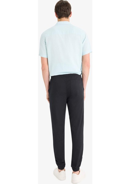 %100 Pamuk Kargo Jogger Pantolon Üç Cepli E0834AX25SM