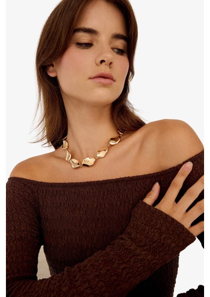 Kadın Gold Kolye E4510AXNS