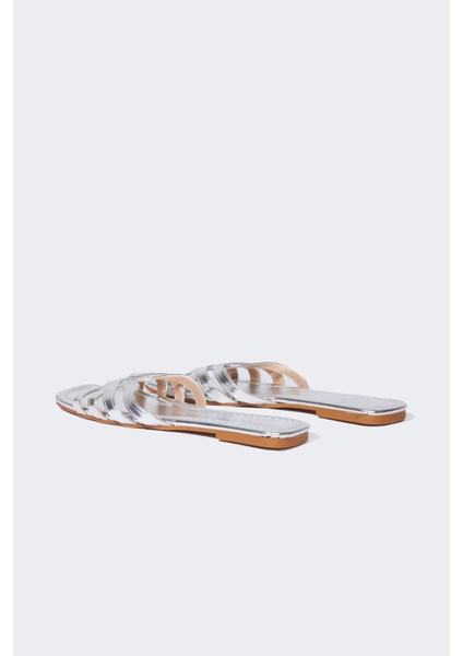 Kadın Düz Taban Suni Deri Terlik