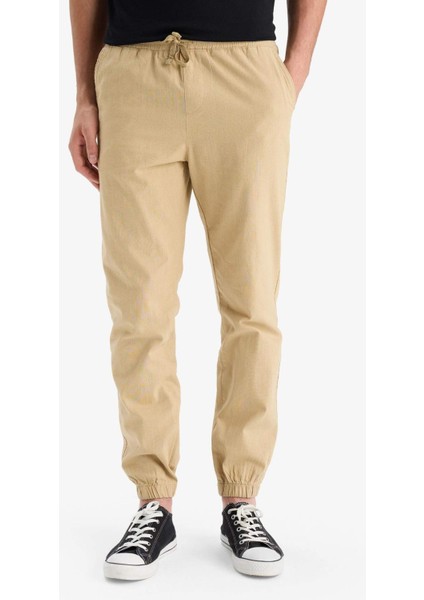 %100 Pamuk Kargo Jogger Pantolon Üç Cepli E0834AX25SM