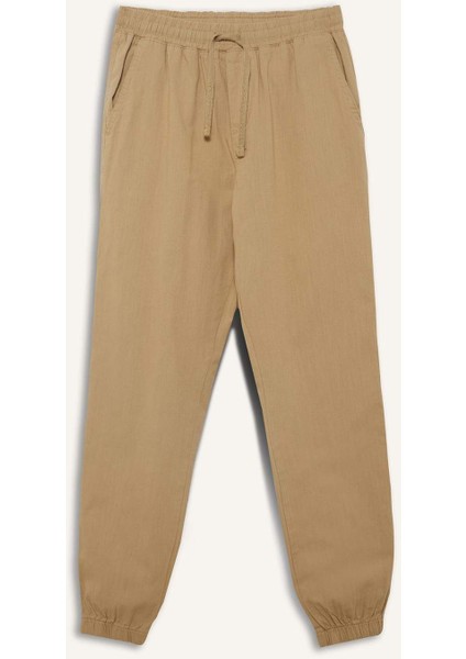 %100 Pamuk Kargo Jogger Pantolon Üç Cepli E0834AX25SM