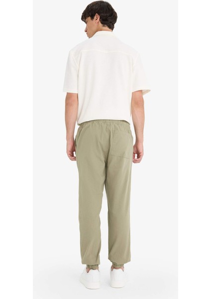 %100 Pamuk Kargo Jogger Pantolon Üç Cepli E0834AX25SM