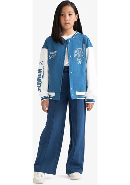 Kız Çocuk Wide Leg Geniş Paça Beli Lastikli Eşofman Altı C7131A825AU