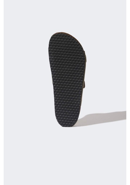 Erkek Düz Taban Çift Bantlı Suni Deri Terlik C3754AX25HS