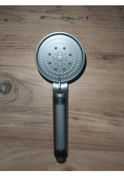 5 Fonksiyonlu Antrasit Gri Filtreli Duş Başlığı, Şık ve Konforlu Kullanım