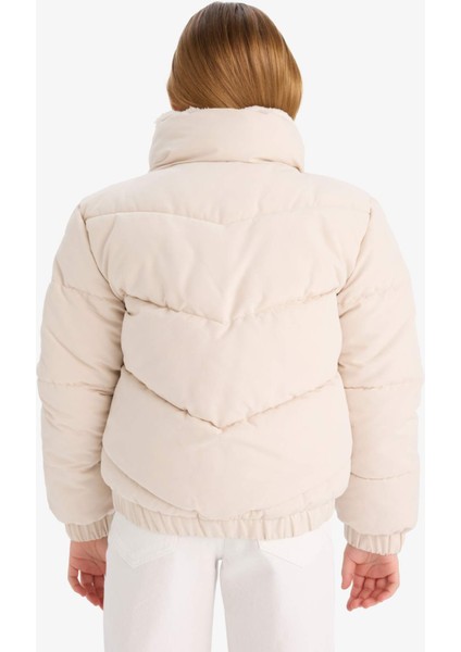 Kız Çocuk Pelüş Astar Fermuarlı Şişme Mont C5390A825AU