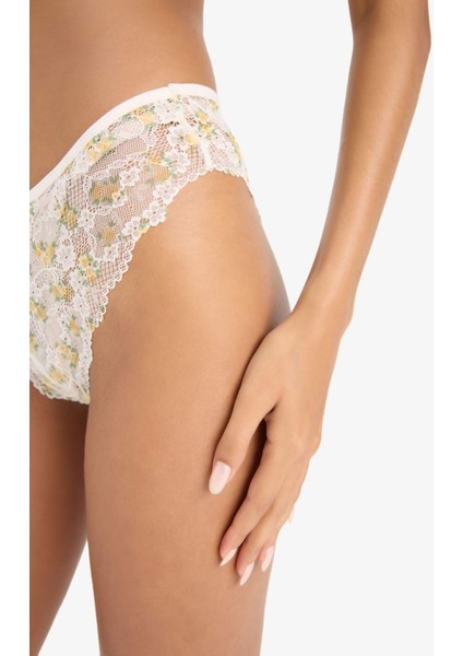 Dantelli Çiçekli Brazilian Külot-Fall in Love E6987AX25SP
