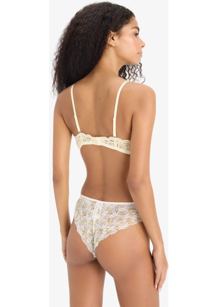 Dantelli Çiçekli Brazilian Külot-Fall in Love E6987AX25SP