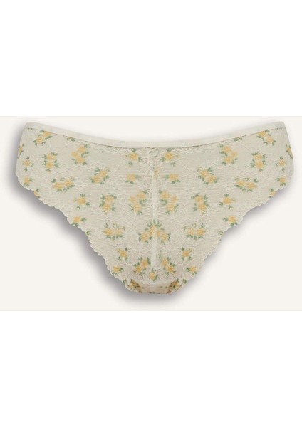 Dantelli Çiçekli Brazilian Külot-Fall in Love E6987AX25SP