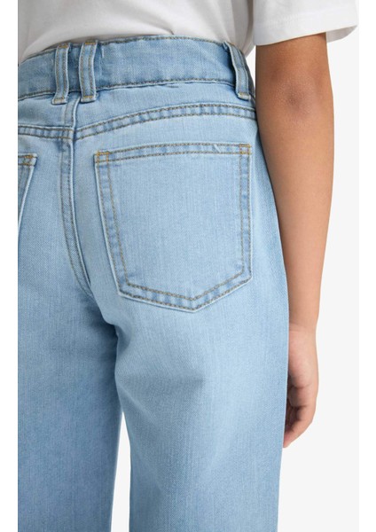 Kız Çocuk Straight Wide Standart Paça Jean Pantolon E7322A825AU