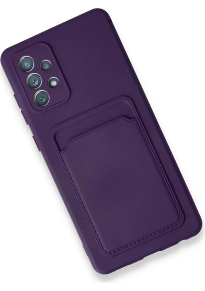 Zengezur Newface Samsung Galaxy A53 5g Kılıf Kelvin Kartvizitli Silikon - Derin Mor modelleri