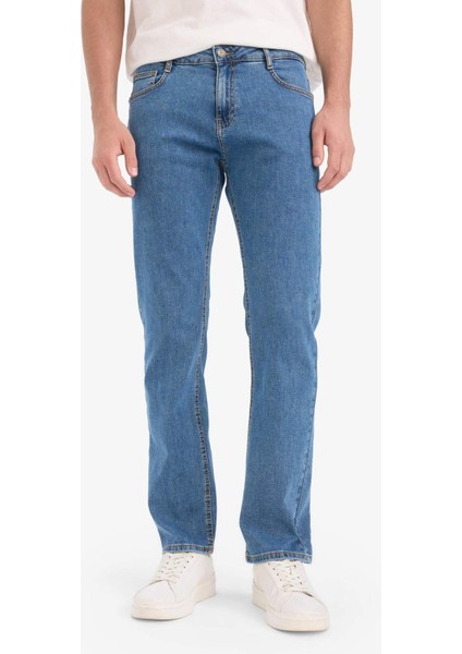 Sergio Regular Fit Normal Kalıp Normal Bel Boru Paça Jean Pantolon E7277AX25SM