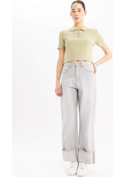 Slim Fit Dar Kesim Polo Yaka Triko Kazak N9752AZ25SP