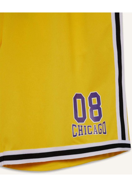 Fit Hızlı Kuruyan Standart Fit Sporcu Esnek Bantlı Paça Şort E4402AX25HS