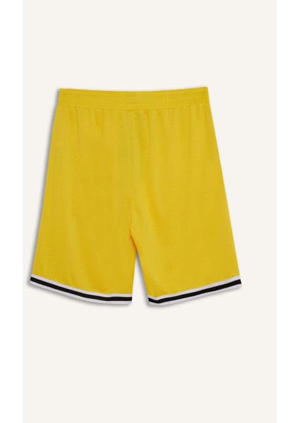 Fit Hızlı Kuruyan Standart Fit Sporcu Esnek Bantlı Paça Şort E4402AX25HS