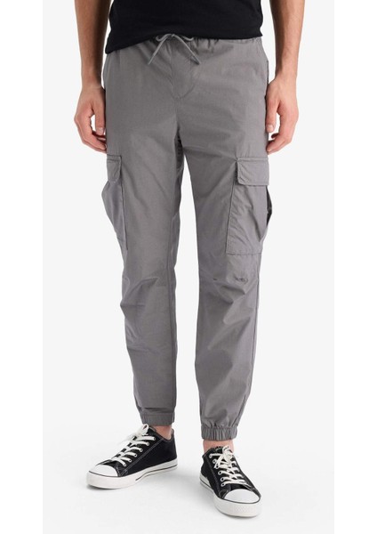 %100 Pamuk Regular Kargo Cepli Yazlık Jogger Paraşüt Pantolon E2181AX25SM