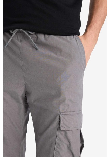 %100 Pamuk Regular Kargo Cepli Yazlık Jogger Paraşüt Pantolon E2181AX25SM