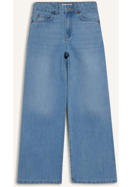 Kız Çocuk Wide Leg Geniş Paça Jean Pantolon E5881A825AU