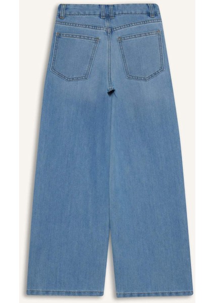 Kız Çocuk Wide Leg Geniş Paça Jean Pantolon E5881A825AU
