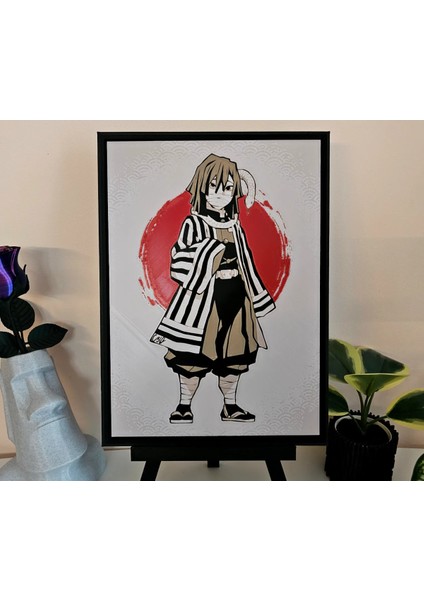 Obanai Iguro - Demon Slayer Kabartmalı Tablo