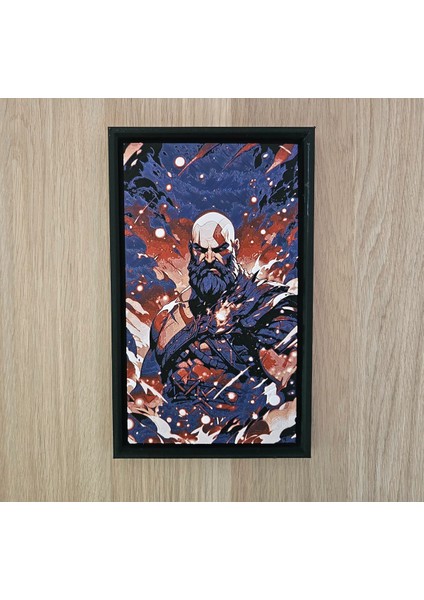 Kratos - God Of War Kabartmalı Tablo