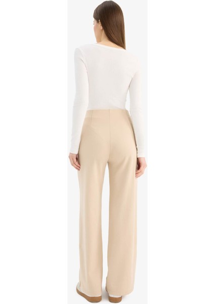 Wide Leg Standart Boy Basic Düz Geniş Bol Paça Eşofman Altı E7952AX25SP