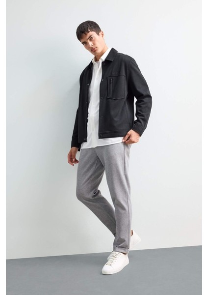 Jogger Fit Beli Bağcıklı Lastikli Esnek Kumaş Cepli Duble Paça Pantolon Y2651AZ25AU