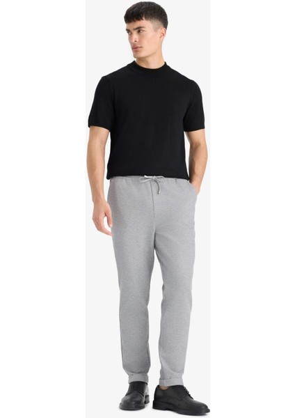 Jogger Fit Beli Bağcıklı Lastikli Esnek Kumaş Cepli Duble Paça Pantolon Y2651AZ25AU