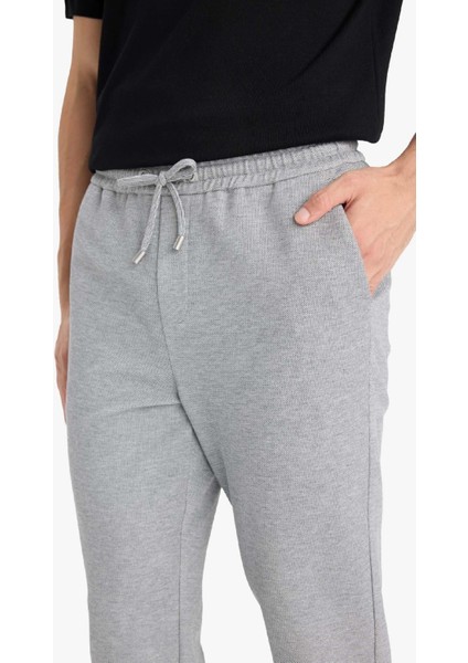 Jogger Fit Beli Bağcıklı Lastikli Esnek Kumaş Cepli Duble Paça Pantolon Y2651AZ25AU