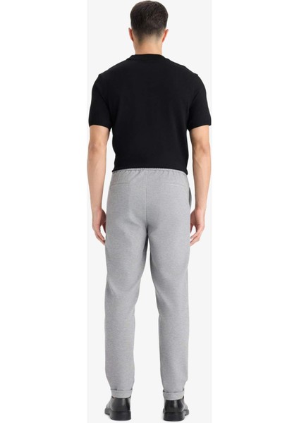 Jogger Fit Beli Bağcıklı Lastikli Esnek Kumaş Cepli Duble Paça Pantolon Y2651AZ25AU