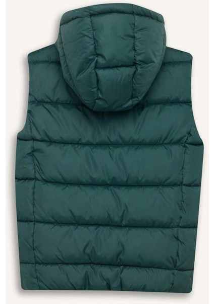 Erkek Çocuk Su İtici Kapüşonlu Fermuarlı Şişme Yelek C4334A825AU