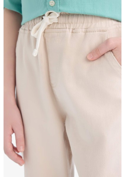 Erkek Çocuk Standart Jogger Paça Gabardin Pantolon E5037A825SP