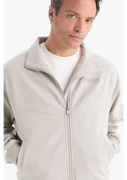 Regular Fit Dik Yaka Fermuarlı Mont C6214AX25AU