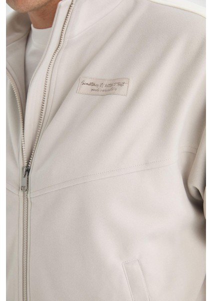 Regular Fit Dik Yaka Fermuarlı Mont C6214AX25AU