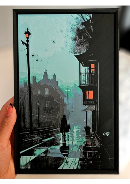 Echoes Of A Silent Night Kabartmalı Tablo fiyatları