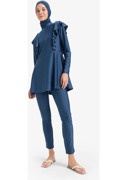 Regular Fit 5'li Hızlı Kuruyan Burkini Takımı E7999AX25HS
